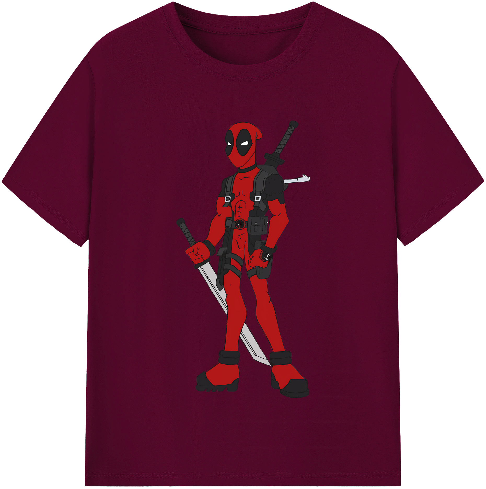 （画像用） Deadpool デッドプール レディースカジュアルプリントTシャツ（綿100％）